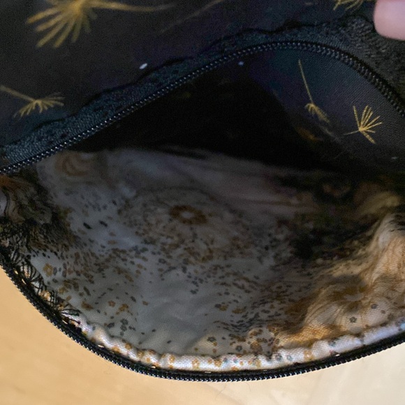 Dandelion Black & White Handmade Bag / Purse - Picture 4 of 4